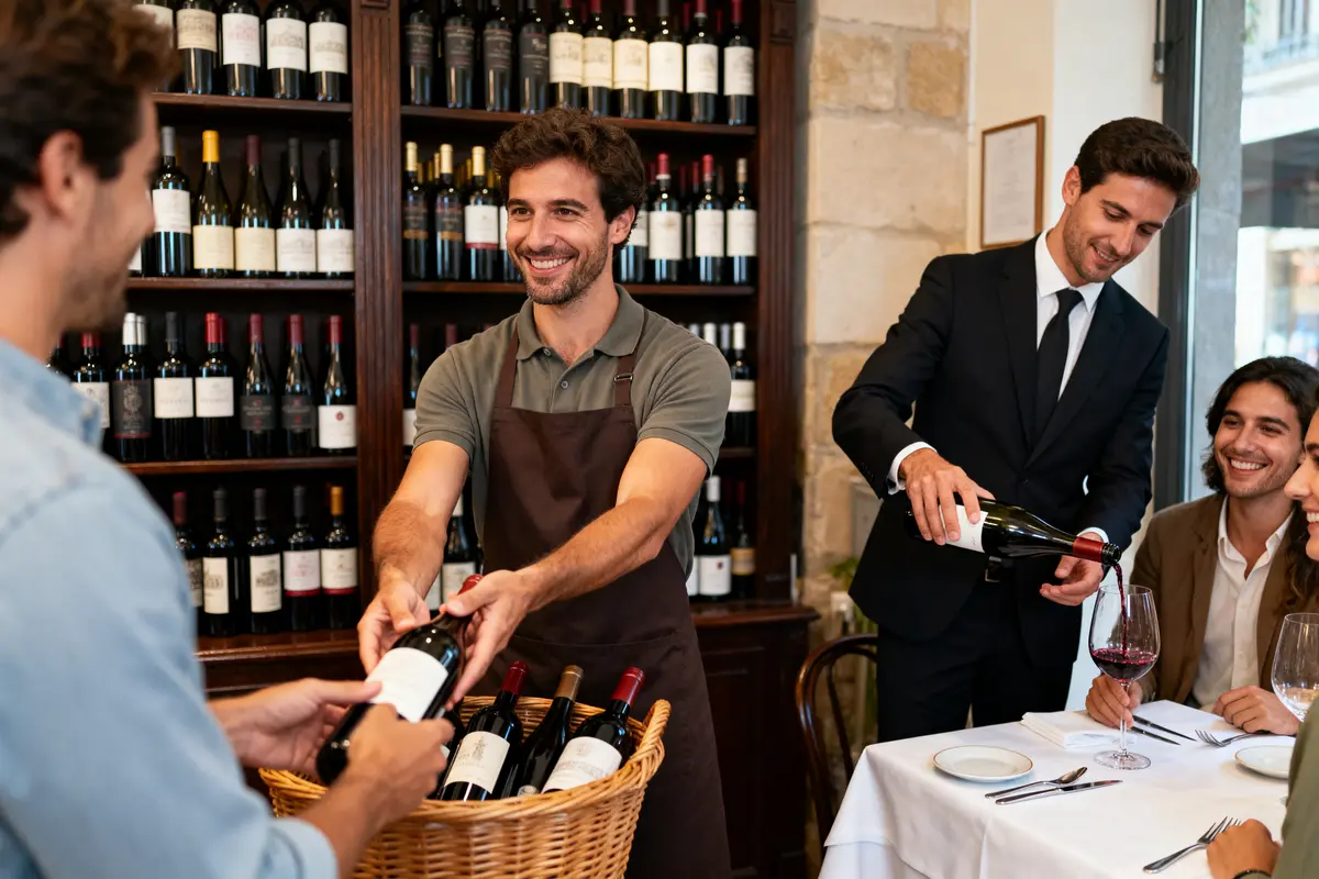 Quelle est la différence entre caviste et sommelier ?