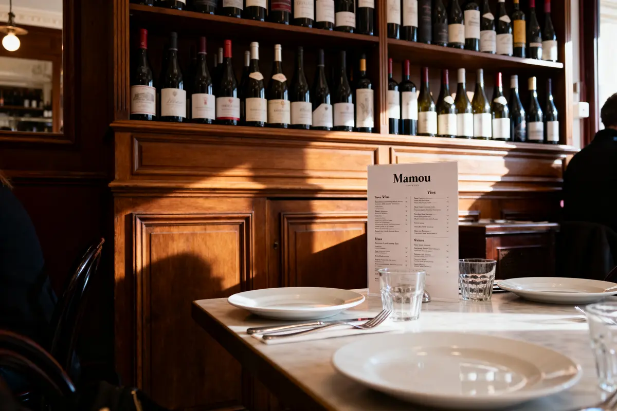 Mamou Restaurant Bar à Vin : Découvrez un bistro parisien